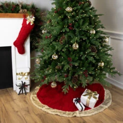 Northlight Cable Knit Christmas Stocking With Cuff - 21.5" - Red -Northlight Christmas northlight l96616 styled 02 47429.1713471517