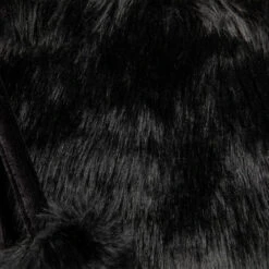 Northlight Sable Faux Fur Christmas Stocking With Pom Poms - 20.5" - Black -Northlight Christmas northlight l96624 02 61288.1713471514