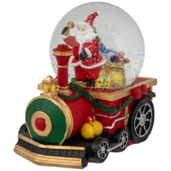 Santa Claus Musical Train Christmas Snow Globe - 6" 9 Santa Claus Musical Train Christmas Snow Globe - 6" -Northlight Christmas northlight pm85864 02 88963.1700154053
