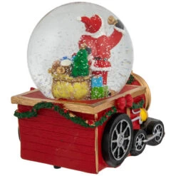 Santa Claus Musical Train Christmas Snow Globe - 6" 11 Santa Claus Musical Train Christmas Snow Globe - 6" -Northlight Christmas northlight pm85864 04 83318.1700154053