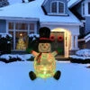 Northlight Lighted Inflatable Snowman With Top Hat Outdoor Christmas Decoration - 4' 1 Northlight Lighted Inflatable Snowman With Top Hat Outdoor Christmas Decoration - 4' -Northlight Christmas northlight rp96506 styled 10256.1726279107