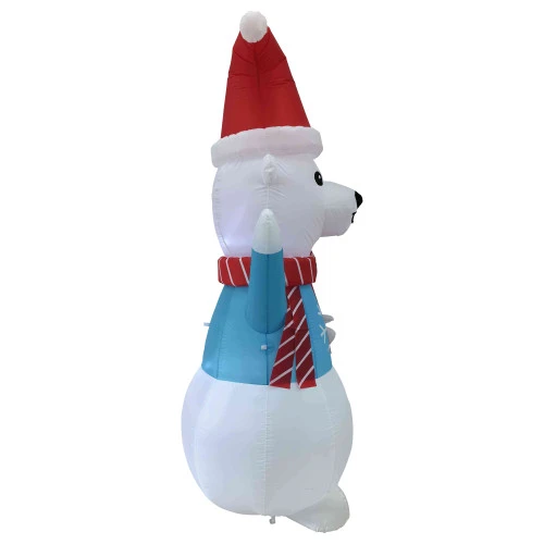 Northlight LED Lighted Inflatable Polar Bear Outdoor Christmas Decoration - 8.25' 7 Northlight LED Lighted Inflatable Polar Bear Outdoor Christmas Decoration - 8.25' - Image 5