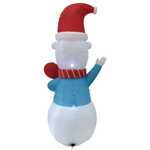 Northlight LED Lighted Inflatable Polar Bear Outdoor Christmas Decoration - 8.25' 8 Northlight LED Lighted Inflatable Polar Bear Outdoor Christmas Decoration - 8.25' - Image 6