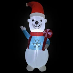 Northlight LED Lighted Inflatable Polar Bear Outdoor Christmas Decoration - 8.25' 10 Northlight LED Lighted Inflatable Polar Bear Outdoor Christmas Decoration - 8.25' -Northlight Christmas northlight rp96510 on20black208ft 21930.1723684239