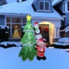 Northlight LED Lighted Inflatable Christmas Tree With Santa And Friends Outdoor Decoration - 8.25' -Northlight Christmas northlight rp96514 styled 04864.1726279106