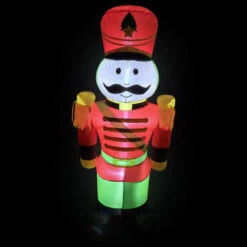 Northlight LED Lighted Inflatable Soldier Nutcracker Outdoor Christmas Decoration - 4.25' -Northlight Christmas northlight rp96515 on20black204ft 68701.1726279110
