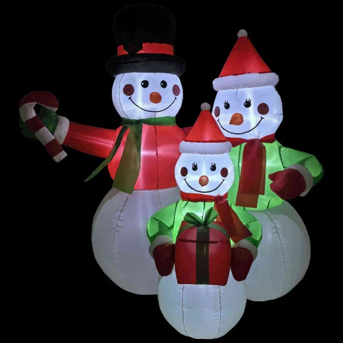 Northlight Lighted Inflatable Family Of Snowman Outdoor Christmas Decoration - 4' 5 Northlight Lighted Inflatable Family Of Snowman Outdoor Christmas Decoration - 4' - Image 3