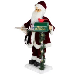 Northlight Animated And Musical Santa Claus Figure With Lighted "Merry Christmas" Mailbox - 30" 9 Northlight Animated And Musical Santa Claus Figure With Lighted "Merry Christmas" Mailbox - 30" -Northlight Christmas northlight rp97223 02 88484.1722041287