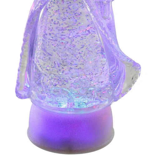 LED Lighted Color Changing Acrylic Santa Claus Christmas Decoration - 10" 9 LED Lighted Color Changing Acrylic Santa Claus Christmas Decoration - 10" - Image 7