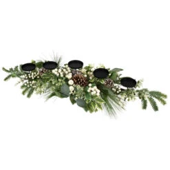 Berries And Eucalyptus Artificial Christmas Candle Holder - 42" 13 Berries And Eucalyptus Artificial Christmas Candle Holder - 42" -Northlight Christmas northlight yk95978 02 85776.1722387412