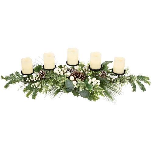 Berries And Eucalyptus Artificial Christmas Candle Holder - 42" 8 Berries And Eucalyptus Artificial Christmas Candle Holder - 42" - Image 6