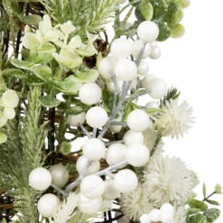 Northlight Glittered Berries And Pine Artificial Cone Christmas Tree - 27" -Northlight Christmas northlight yk96753 04 12991.1722387413