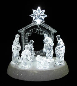 LED Lighted Christmas Nativity Scene - 7.5" - Pure White 7 LED Lighted Christmas Nativity Scene - 7.5" - Pure White -Northlight Christmas northlight20ct2071 202 107 74997.1588369074