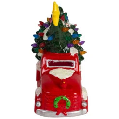 Northlight LED Lighted Vintage Truck Hauling Christmas Tree - 8" - Red -Northlight Christmas northlight20dw92542 4 90236.1633021539