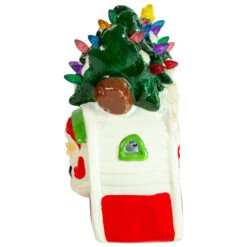 LED Lighted Santa And Snowman Camper Christmas Decoration - 7.75" -Northlight Christmas northlight20dw92543 2 95024.1665260255