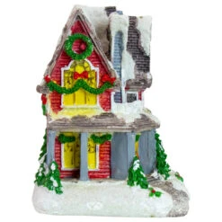 Northlight LED Lighted Snowy House Christmas Village Decoration - 5" - Red -Northlight Christmas northlight20dw92547 4 00565.1665610756