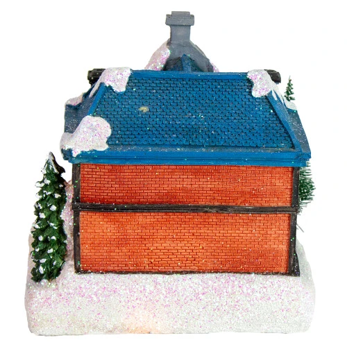 Northlight LED Lighted Post Office Christmas Village Decoration - 7" 7 Northlight LED Lighted Post Office Christmas Village Decoration - 7" - Image 5