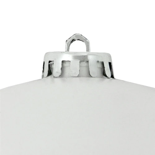 Northlight Shiny Shatterproof Commercial Christmas Ball Ornament - 8" (200mm) - White 4 Northlight Shiny Shatterproof Commercial Christmas Ball Ornament - 8" (200mm) - White - Image 2