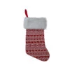 Northlight 19" Red And White Hearts With Snowflakes Knit Christmas Stocking Faux Fur Cuff 2 Northlight 19" Red And White Hearts With Snowflakes Knit Christmas Stocking Faux Fur Cuff -Northlight Christmas northlight20nl01816 1 82082.1666337532
