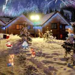 Northlight Set Of 4 Lighted Rudolph And Friends Christmas Pathway Markers - Clear Lights -Northlight Christmas northlight20pw2046436 artwork202 38621.1715287067