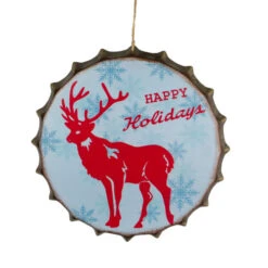 12" Blue And Red Happy Holidays Christmas Wall Decor