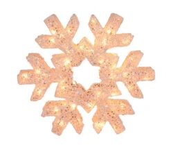 Northlight LED Lighted Snowflake Christmas Decoration – 24” – Clear Lights