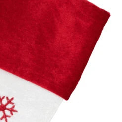 Northlight 19" Red And White Velvet Embroidered Snowflake Christmas Stocking 10 Northlight 19" Red And White Velvet Embroidered Snowflake Christmas Stocking -Northlight Christmas northlight 530093go 3 84067.1678185728