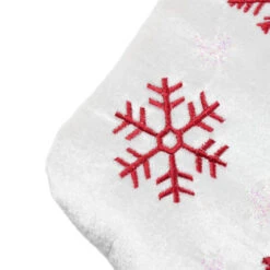 Northlight 19" Red And White Velvet Embroidered Snowflake Christmas Stocking 11 Northlight 19" Red And White Velvet Embroidered Snowflake Christmas Stocking -Northlight Christmas northlight 530093go 4 14643.1678185728