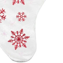Northlight 19" Red And White Velvet Embroidered Snowflake Christmas Stocking 12 Northlight 19" Red And White Velvet Embroidered Snowflake Christmas Stocking -Northlight Christmas northlight 530093go 5 29958.1678185728