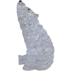 Northlight LED Lighted Commercial Grade Acrylic Polar Bear Outdoor Christmas Decoration - 18.5" - Pure White Lights -Northlight Christmas northlight a30936 03 68186.1692112284