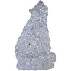 Northlight LED Lighted Commercial Grade Acrylic Polar Bear Outdoor Christmas Decoration - 18.5" - Pure White Lights -Northlight Christmas northlight a30936 04 45894.1692112284
