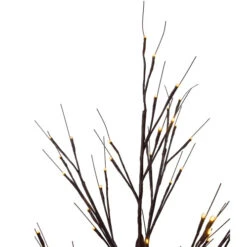Northlight 4' LED Lighted Christmas Brown Birch Twig Tree Outdoor Decoration - Warm White LIghts -Northlight Christmas northlight a90267 2 59030.1665610749
