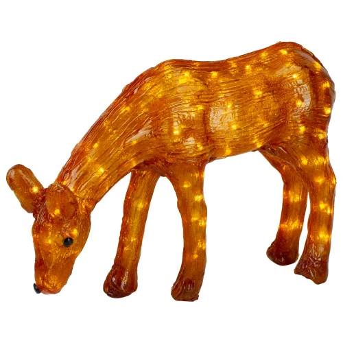 Northlight LED Lighted Commercial Grade Acrylic Reindeer Outdoor Christmas Decoration - 22" - Warm White Lights 3 Northlight LED Lighted Commercial Grade Acrylic Reindeer Outdoor Christmas Decoration - 22" - Warm White Lights