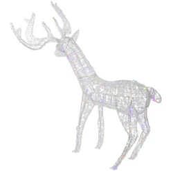 Northlight LED Color Changing Commercial Grade Acrylic Reindeer Outdoor Christmas Decoration - 46.5" -Northlight Christmas northlight a94007 4 07616.1672391782