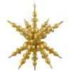 Northlight Shiny 3D Sunburst Snowflake Commercial Christmas Ornament - 24" - Gold -Northlight Christmas northlight ao93346 1 75637.1655140824