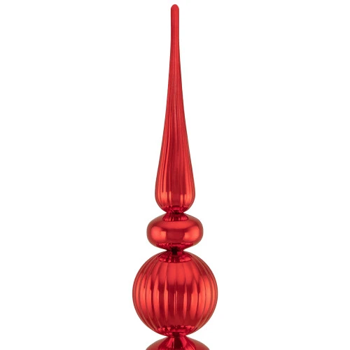 Northlight Shiny Ball Finial Tower Commercial Christmas Decoration - 4.5' - Red 5 Northlight Shiny Ball Finial Tower Commercial Christmas Decoration - 4.5' - Red - Image 3