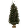 Northlight 4' Medium Warsaw Twig Artificial Christmas Tree In Burlap Base - Clear Lights