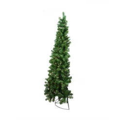 6' Pre-Lit Pine Artificial Wall Christmas Tree, Clear Lights -Northlight Christmas northlight b83521 3 86796.1599873105