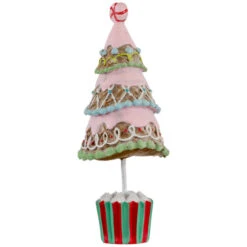 Northlight Frosted Waffle Cone Christmas Cupcake Tree - 10.25" -Northlight Christmas northlight cb94892 02 36660.1694620062