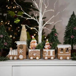 Northlight Frosted Snowflake Gingerbread Train Christmas Decoration - 5.5" - 4-Piece 8 Northlight Frosted Snowflake Gingerbread Train Christmas Decoration - 5.5" - 4-Piece -Northlight Christmas northlight cb94895 styled 93525.1694533530