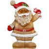 Northlight LED Lighted Gingerbread Santa With Candy Cane Christmas Figure - 15" -Northlight Christmas northlight cb94916 01 99671.1694620062