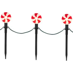 Northlight Set Of 4 Lighted Peppermint Twist Candy LED Christmas Pathway Markers 14.5" -Northlight Christmas northlight ct 36 431 107 02 77142.1710790731