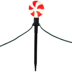 Northlight Set Of 4 Lighted Peppermint Twist Candy LED Christmas Pathway Markers 14.5" -Northlight Christmas northlight ct 36 431 107 03 88654.1710790731