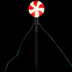 Northlight Set Of 4 Lighted Peppermint Twist Candy LED Christmas Pathway Markers 14.5" -Northlight Christmas northlight ct 36 431 107 on20black 91585.1710790731