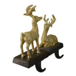 Northlight Reindeer Glittered Christmas Stocking Holders - 8.5" - Gold - Set Of 2 -Northlight Christmas northlight dw15127 1 28767.1664901054