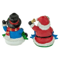 Northlight Santa "Noel" And Snowman "Joy" Glitter Christmas Stocking Holders - 5" - Set Of 2 -Northlight Christmas northlight dw15129 4 new 77831.1665610741