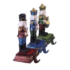 Northlight Glittered Nutcracker Stocking Holders - 7.75" - Blue, Red And Green - Set Of 3 -Northlight Christmas northlight dw15135 1 76184.1588369076