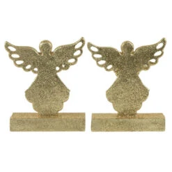 Northlight Angel Glittered Christmas Stocking Holders - 5.5" - Gold - Set Of 2 13 Northlight Angel Glittered Christmas Stocking Holders - 5.5" - Gold - Set Of 2 -Northlight Christmas northlight dw15138 4new 09968.1662805506