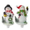 Northlight Glittered Snowman Christmas Stocking Holders - 5.75" - Set Of 2 -Northlight Christmas northlight dw27718 69860.1665610428