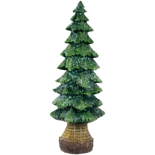 Northlight Glittered Pine Tree Christmas Decoration - 9.5" 3 Northlight Glittered Pine Tree Christmas Decoration - 9.5"